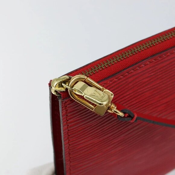 LOUIS VUITTON Epi Pochette Accessoires Pouch Red - Picture 9 of 16